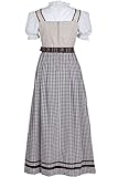 Fuchs Trachtenmoden Landhauskleid lang im Dirndl-Look ‚Tabea‘ braun - 4