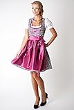 Ludwig und Therese Dirndl-Set Maja schwarz/beere 3-tlg. D010004 - 4