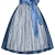 Midi Dirndl Christel in Blau von Tramontana, Größe:36;Farbe:Blau - 4